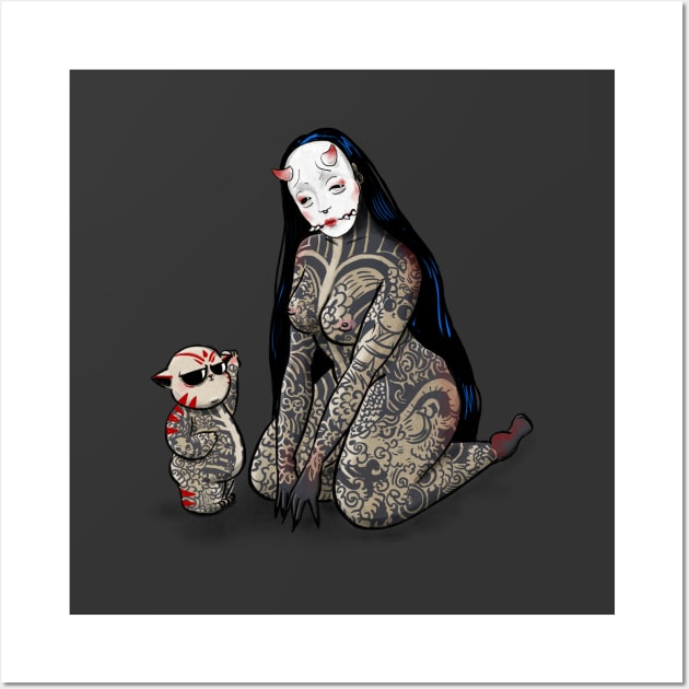 Yokai Wall Art by SaraWired